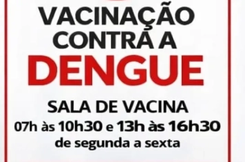 Prefeitura de Euclides da Cunha Paulista intensifica vacinação contra a dengue