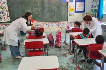 ORIENTAÇÕES E APLICAÇÃO DE FLÚOR NA ESCOLA E.M.E.I.F 