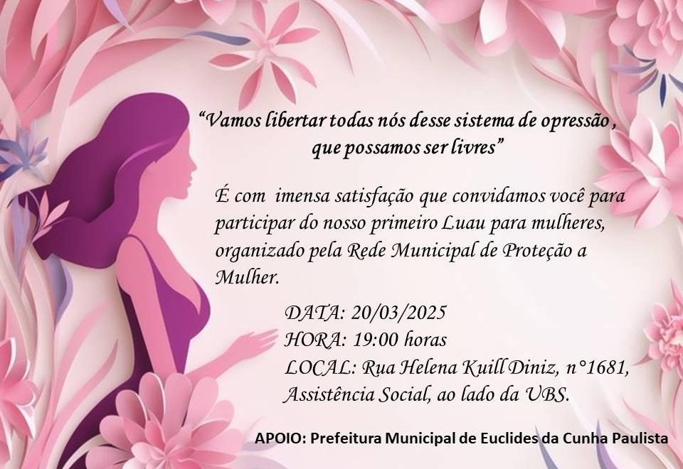 1º LUAU PARA MULHERES
