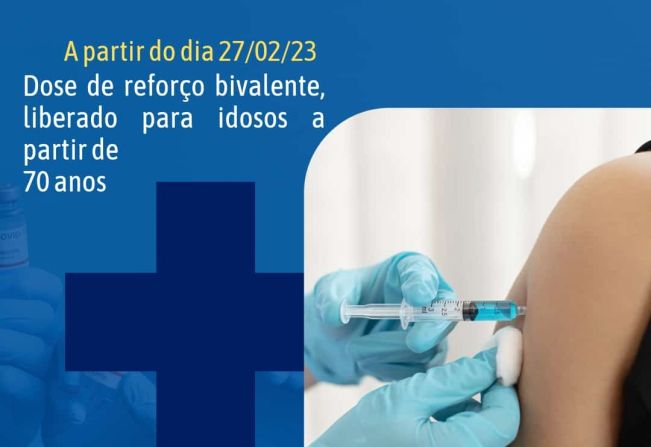 Vacinação dose reforço bivalente liberado para idosos a partir de 70 anos